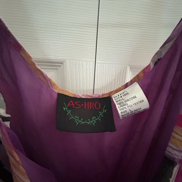 Ashro Vibrant Pink and Black Maxi Dress - Picture 2 of 2